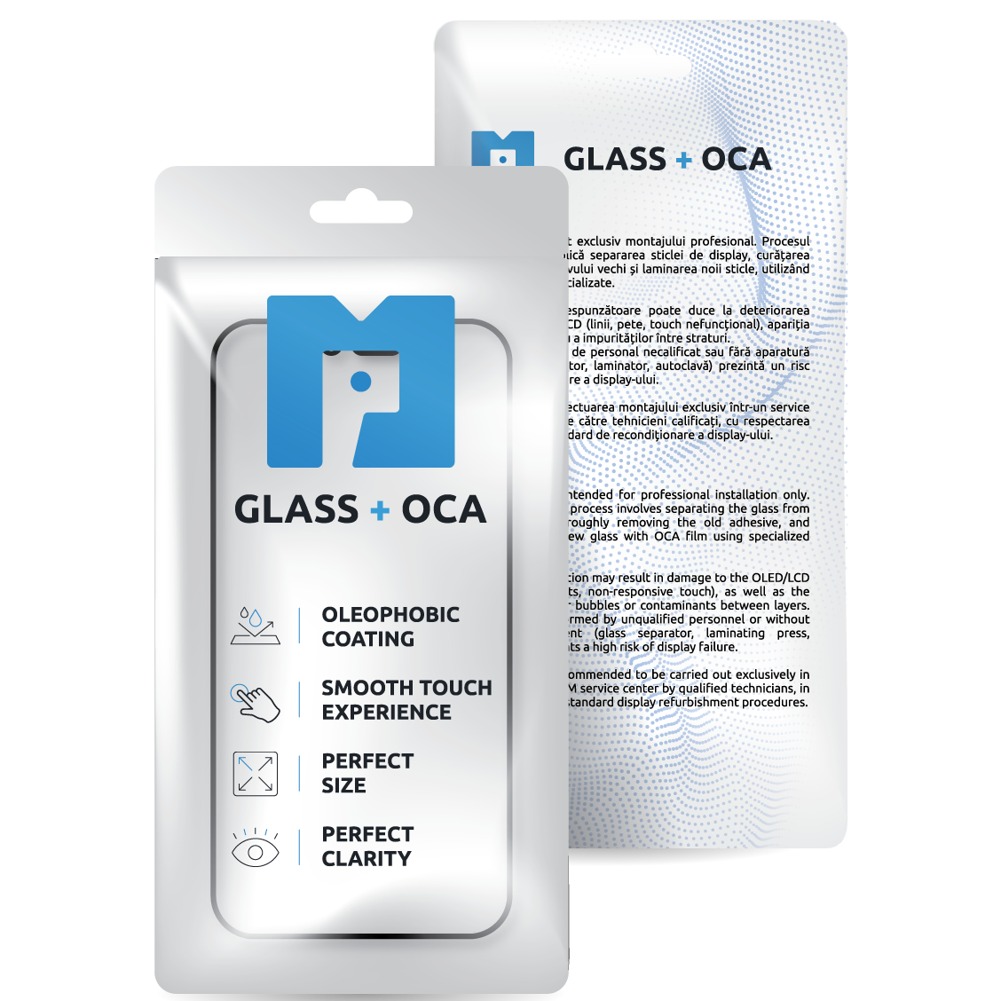 Screen Glass + OCA MP compatible with Apple iPhone XS / X, Black