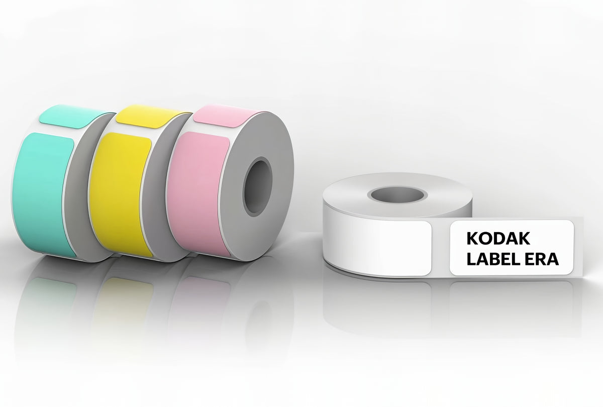 Roll of Self-Adhesive Labels for Kodak Label Era Printer, Set of 12 pieces