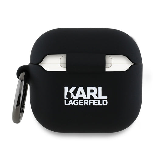 Karl Lagerfeld 3D Karl's Head Case for Apple AirPods 4, Black