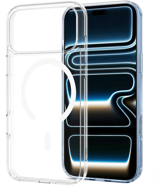 MagSafe Case for Apple iPhone 18 Pro Max / 17 Pro Max, Tech-Protect, Flexair Hybrid, Transparent