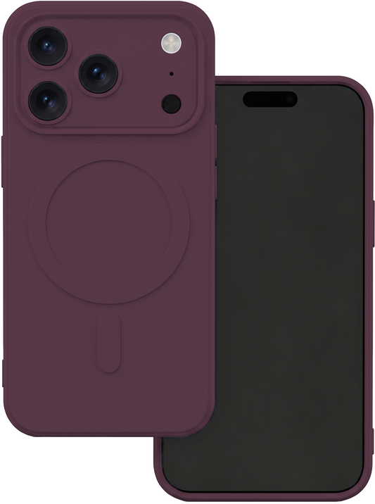 MagSafe Case for Apple iPhone 18 Pro Max / 17 Pro Max, OEM, Simple Color Mag, Burgundy