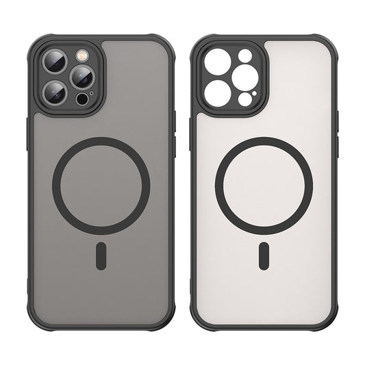 MagSafe Case for Apple iPhone 12 Pro Max, Techsuit, HaloFrost II, Black