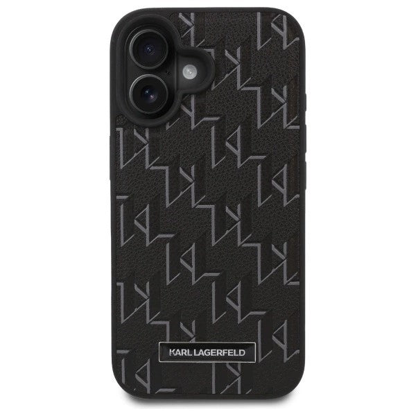 MagSafe Case for Apple iPhone 16, Karl Lagerfeld, Hot Stamp, Black