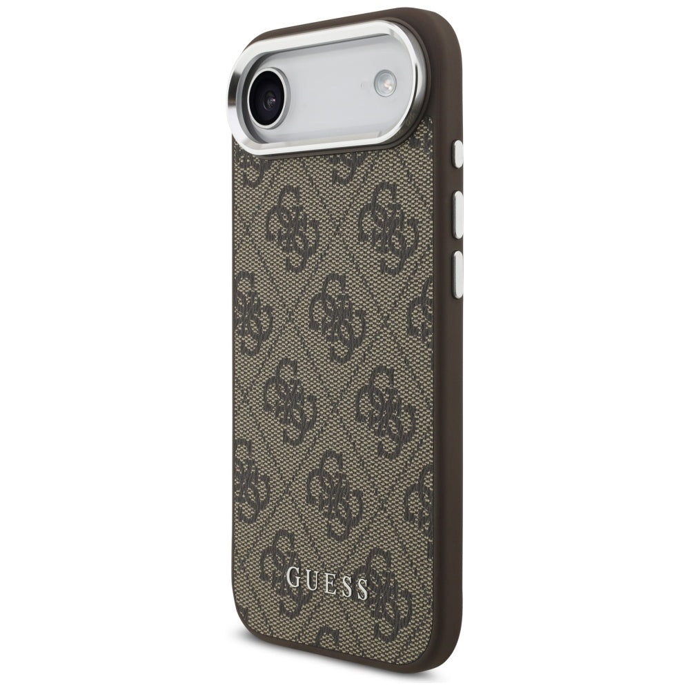 MagSafe Case for Apple iPhone 17 Air, Guess, 4G Classic Logo, Brown