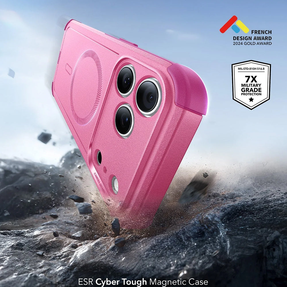 MagSafe Case for Apple iPhone 17 Pro, ESR, Cyber, Pink