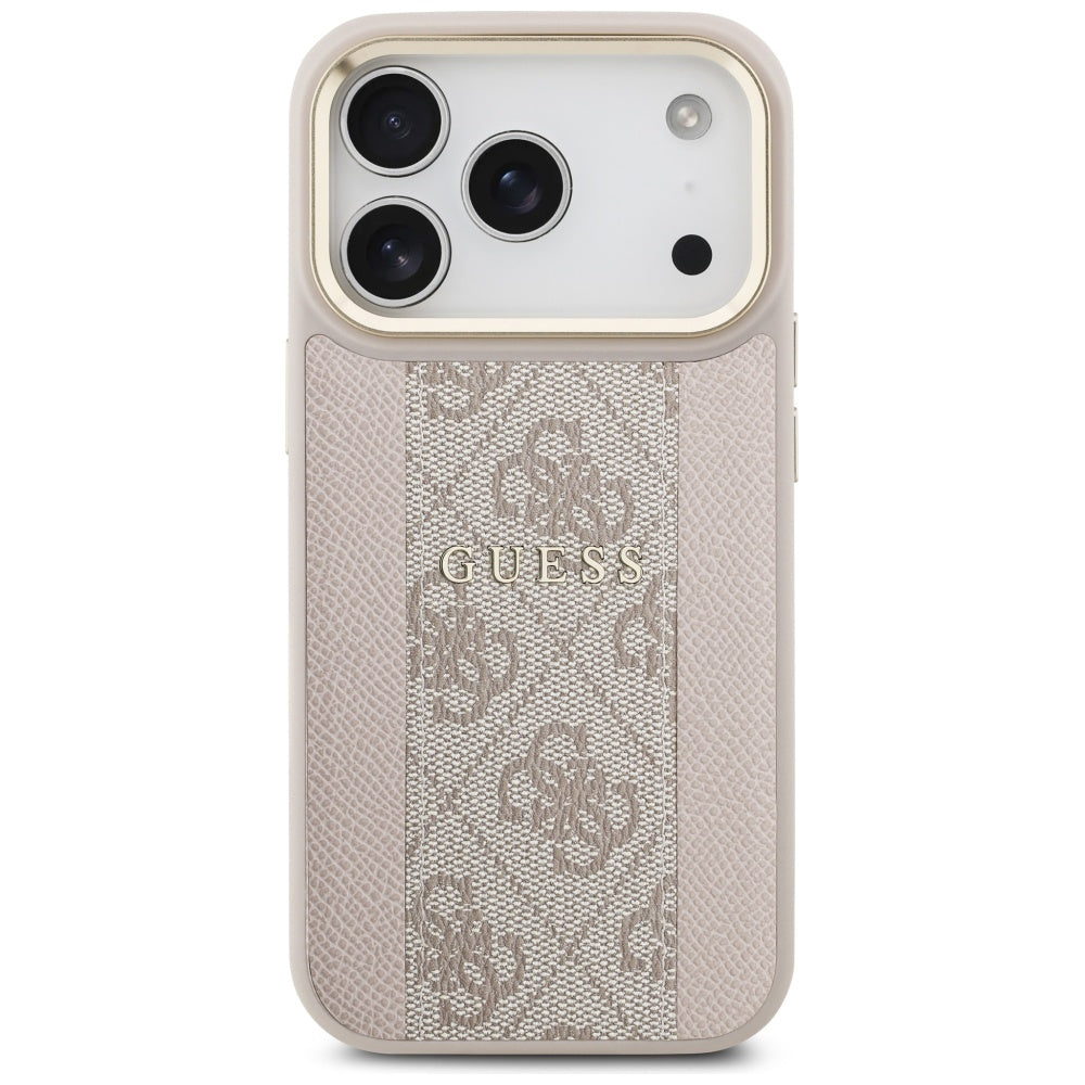 MagSafe Case for Apple iPhone 17 Pro, Guess, 4G Stripe, Pink