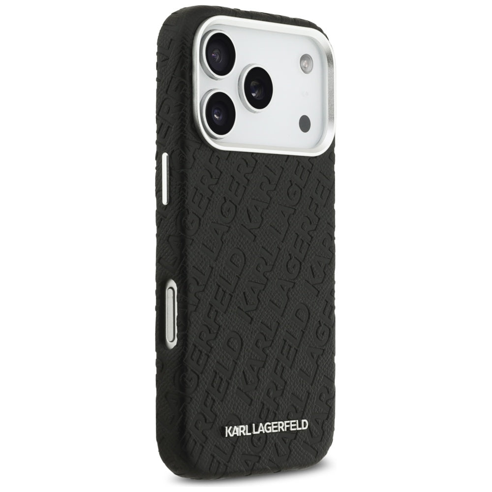 MagSafe Case for Apple iPhone 17 Pro, Karl Lagerfeld, FW Stamped Karl, Black