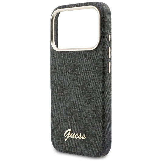 MagSafe Case for Apple iPhone 17 Pro Max, Guess, 4G Script Logo, Black
