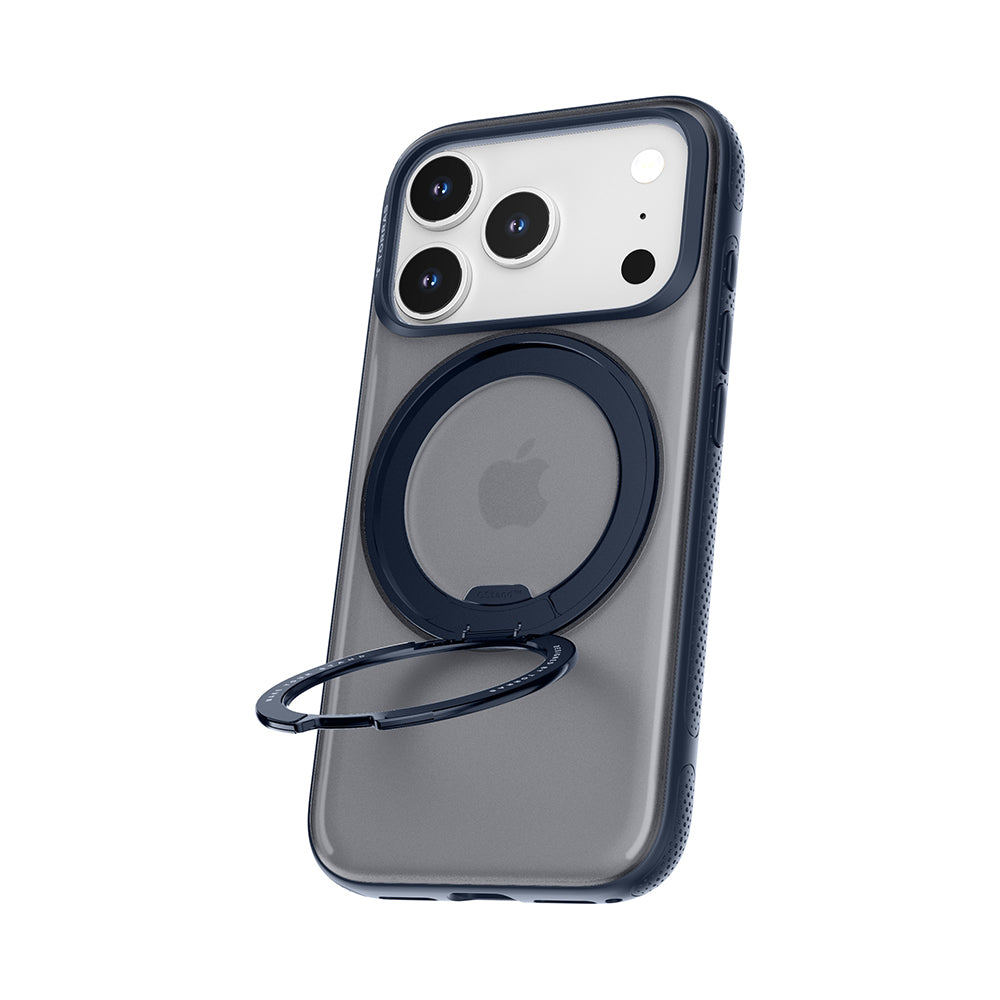 MagSafe Case for Apple iPhone 17 Pro Max, Torras, Ostand R Fitness, Navy Blue