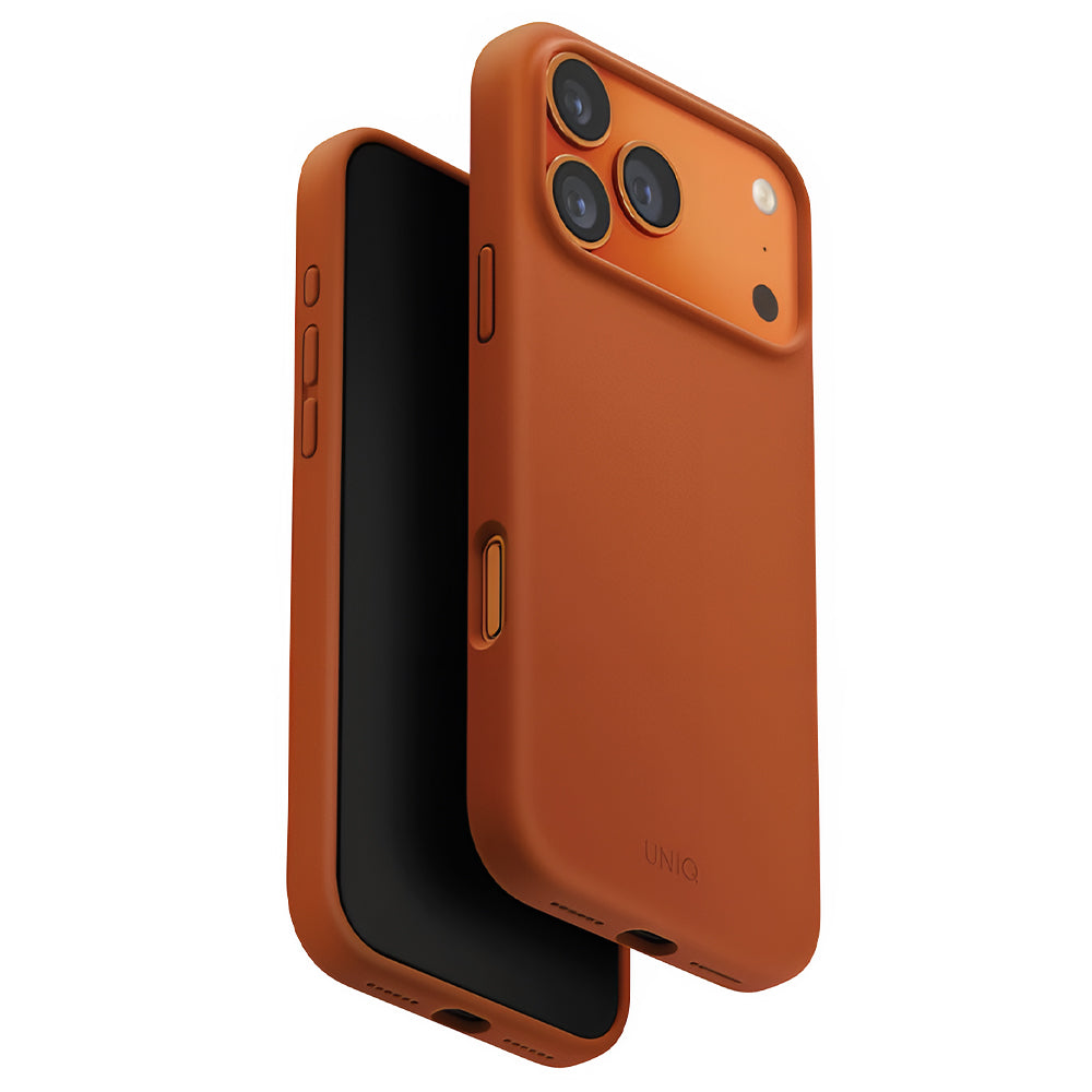 MagSafe Case for Apple iPhone 17 Pro Max, UNIQ, Lino MagClick, Dark Orange