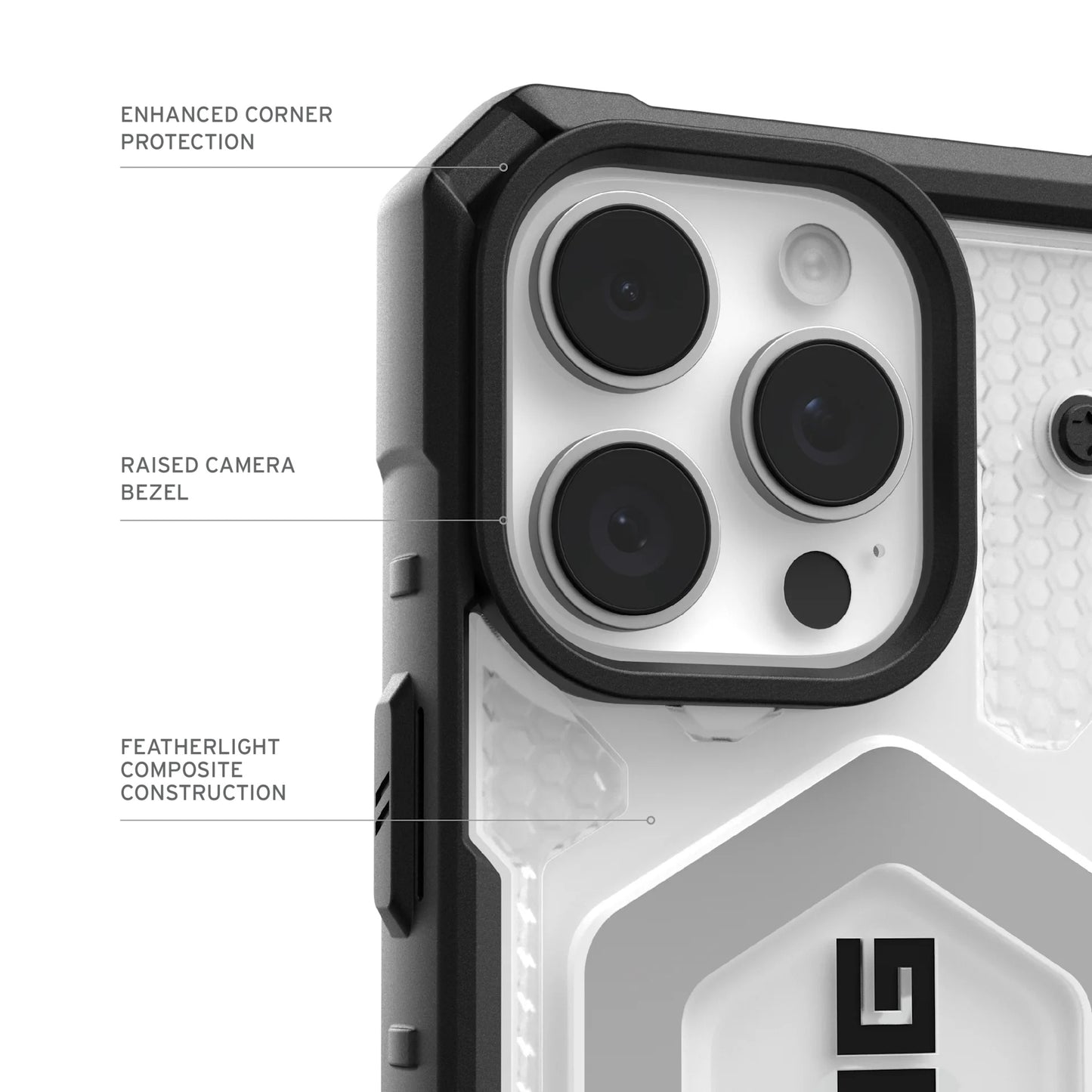 MagSafe Case for Apple iPhone 17 Pro, Urban Armor Gear, Pathfinder Clear, Transparent