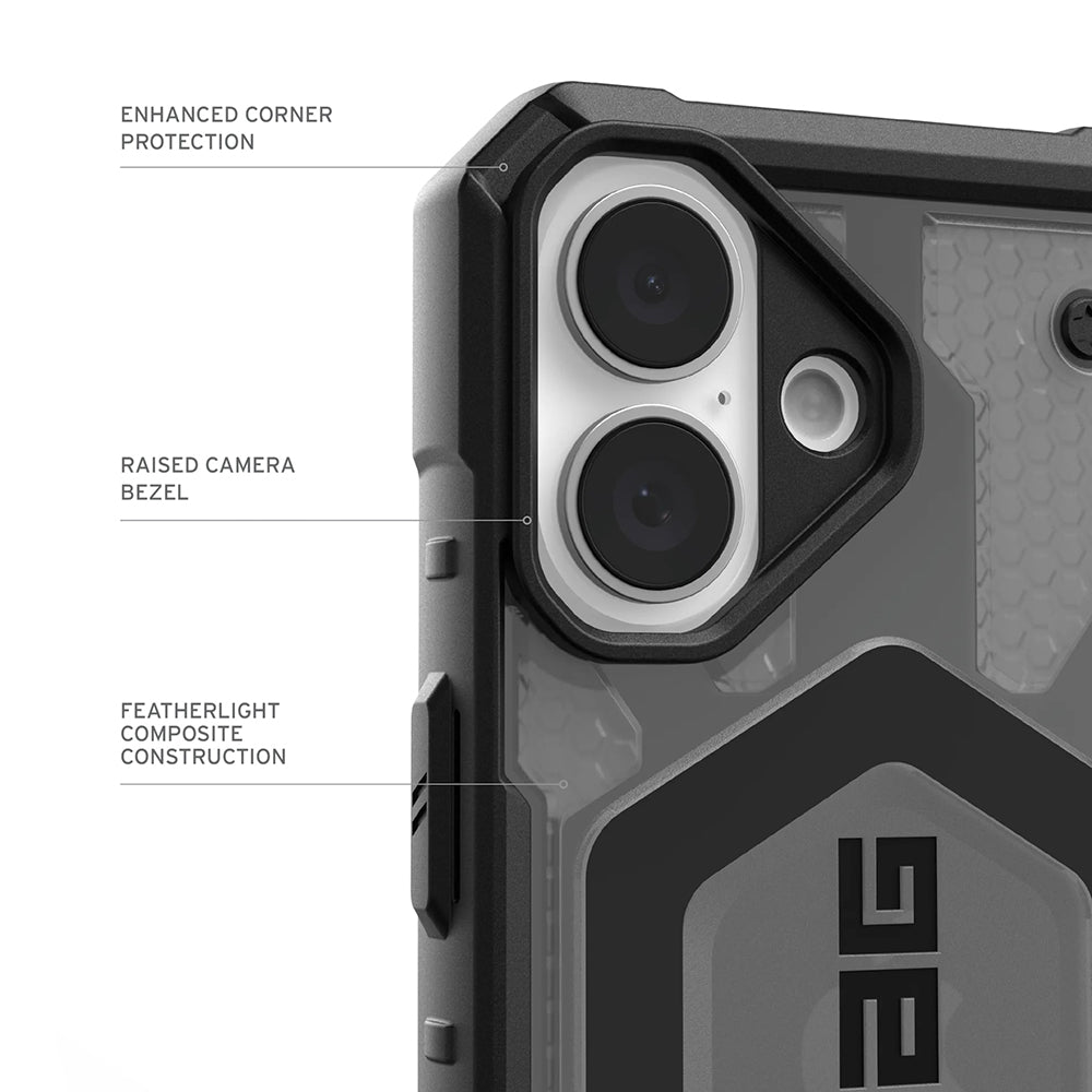 MagSafe Case for Apple iPhone 17, Urban Armor Gear, Pathfinder Clear, Gray