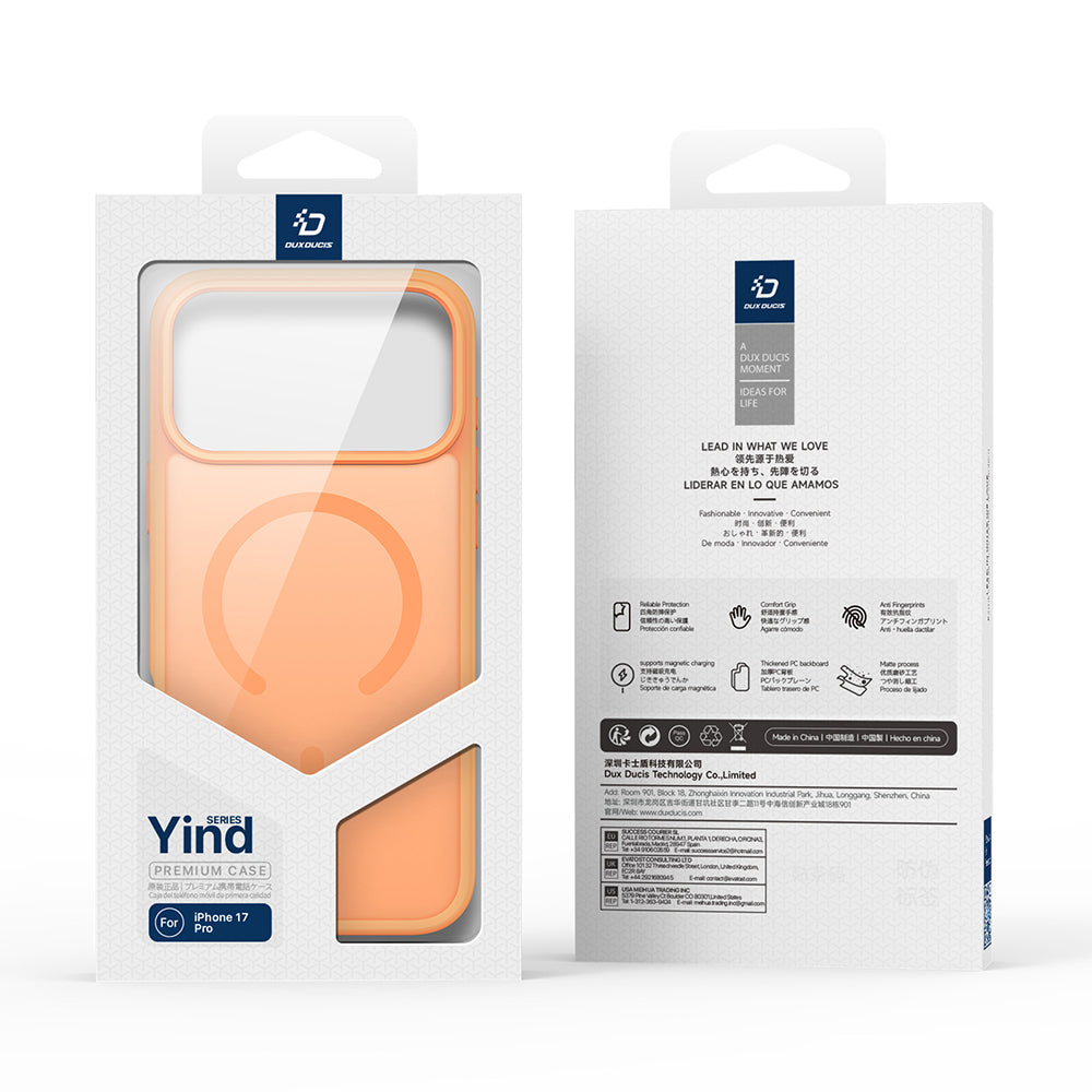 MagSafe Case for Apple iPhone 18 Pro / 17 Pro, DUX DUCIS, Yind, Dark Burgundy