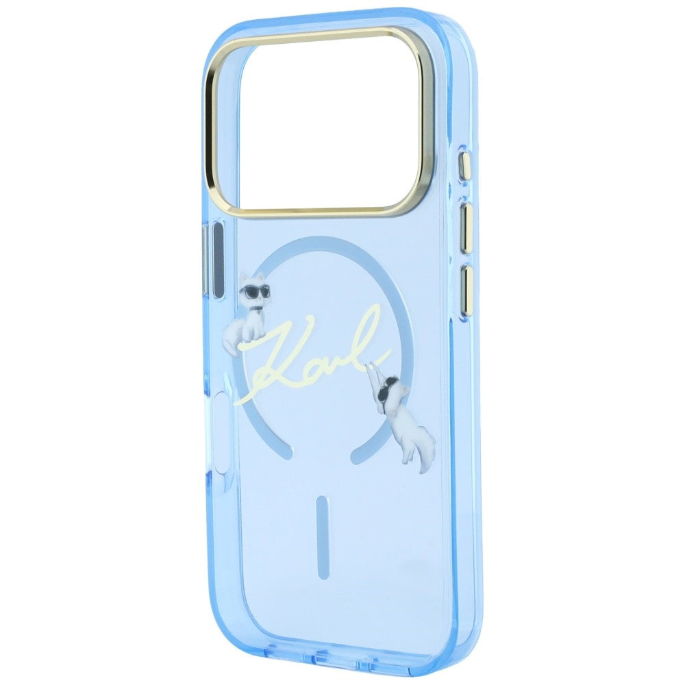 MagSafe Case for Apple iPhone 18 Pro / 17 Pro, Karl Lagerfeld, IML Karl Script Logo, Blue
