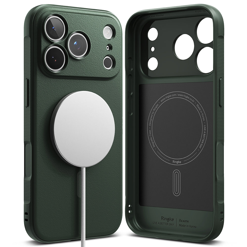 MagSafe Case for Apple iPhone 18 Pro / 17 Pro, Ringke, Onyx, Dark Green