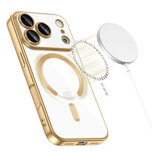 MagSafe Case for Apple iPhone 18 Pro / 17 Pro, Techsuit, Luxury Crystal, Light Green