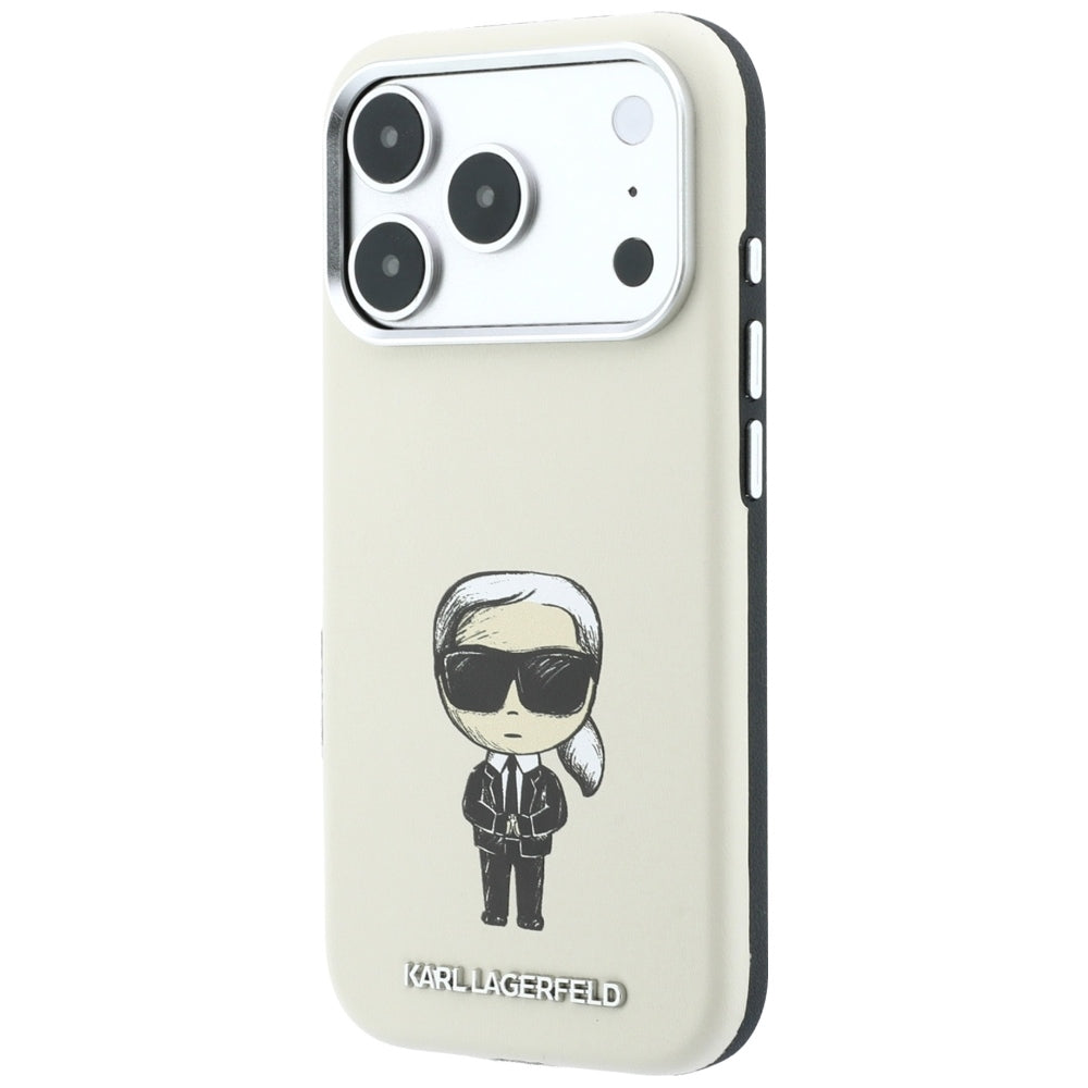 MagSafe Case for Apple iPhone 18 Pro Max / 17 Pro Max, Karl Lagerfeld, Ikonik Sketch, Beige