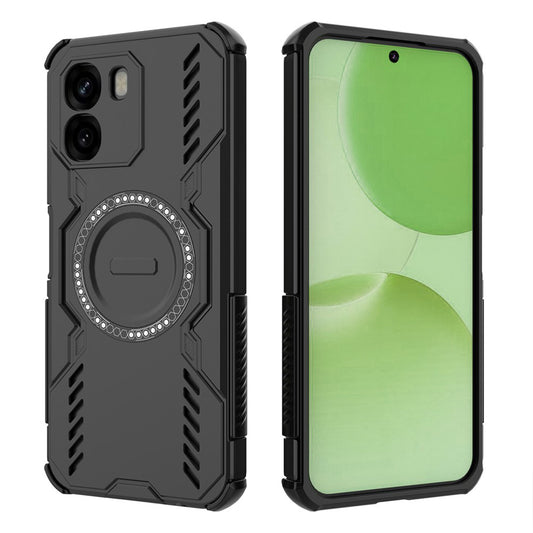 MagSafe Case for Oppo A6 4G, Techsuit, ArmorMag, Black