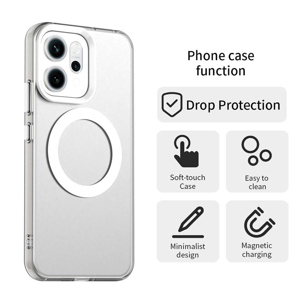 MagSafe Case for Oppo Reno14, Techsuit, CandyCase, White