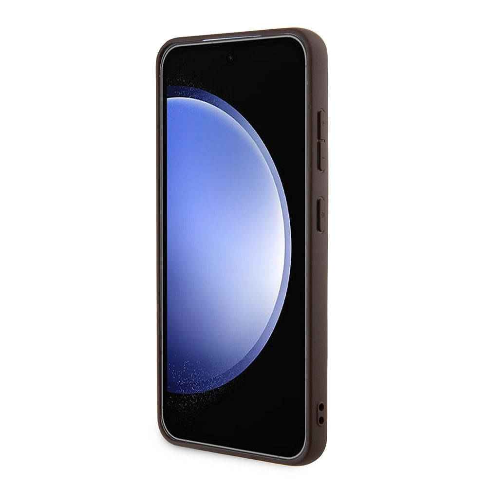 MagSafe Case for Samsung Galaxy S24 S921, Guess, 4G Collection, Brown