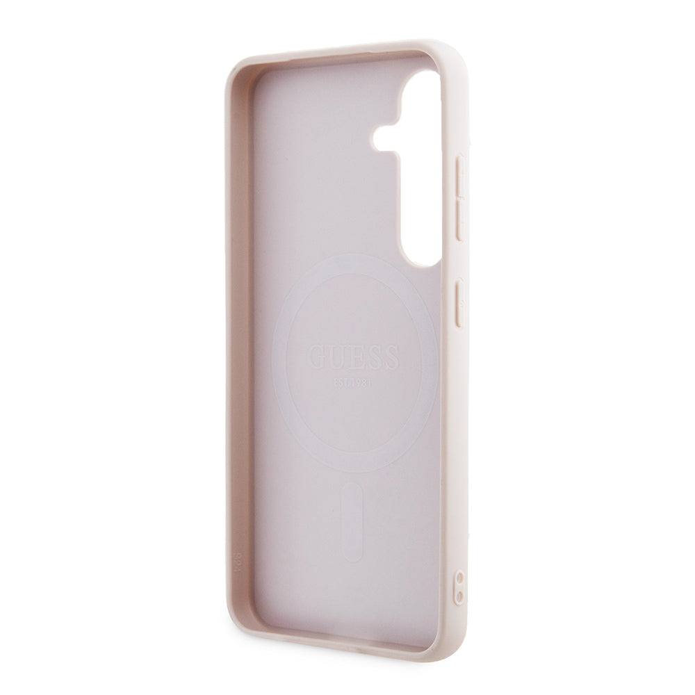 MagSafe Case for Samsung Galaxy S24 S921, Guess, 4G Collection, Pink