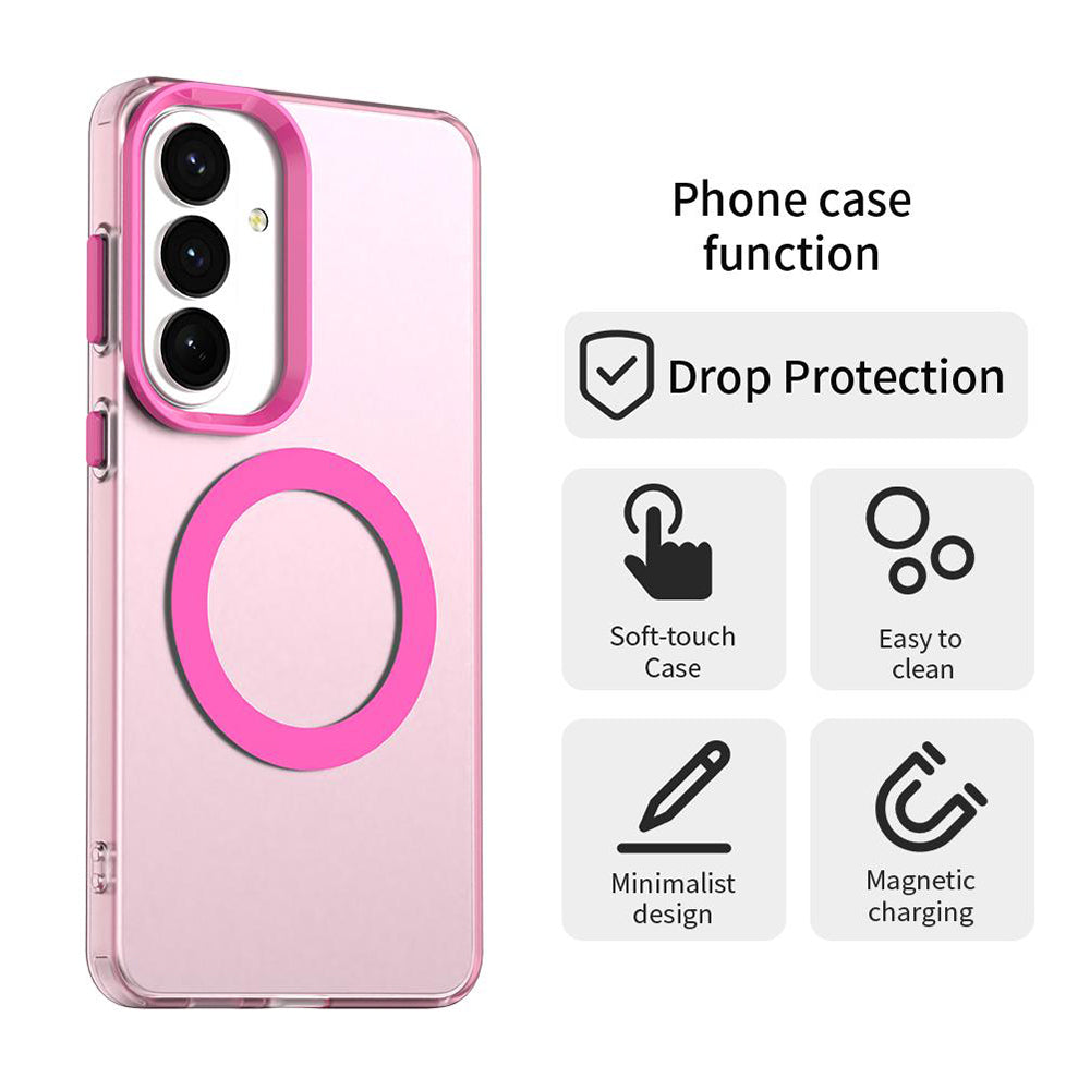 MagSafe Case for Samsung Galaxy S26 FE S741, Techsuit, CandyCase, Pink