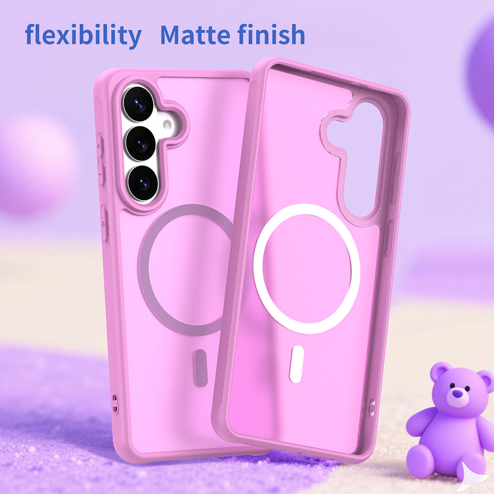 MagSafe Case for Samsung Galaxy S26 Plus S947, Techsuit, HaloFrost II, Pink