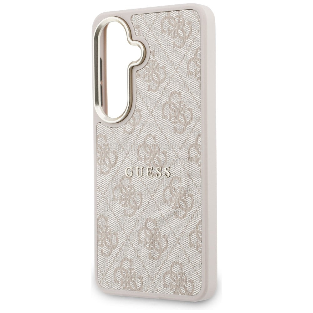 MagSafe Case for Samsung Galaxy S26 S942, Guess, 4G Embossed Ring, Pink Black