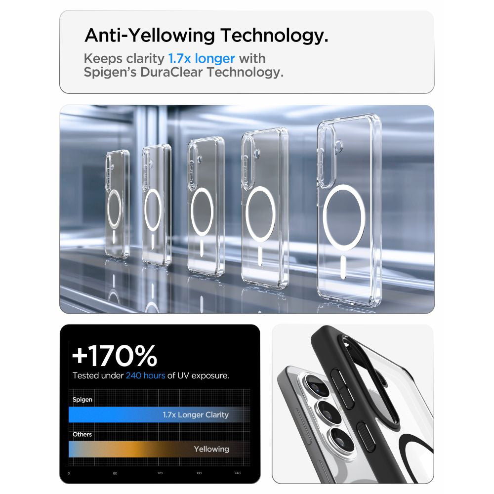 MagSafe Case for Samsung Galaxy S26 S942, Spigen, Ultra Hybrid, Matte Black ACS10735