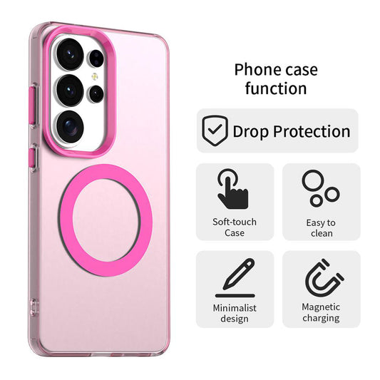 MagSafe Case for Samsung Galaxy S26 Ultra, Techsuit, CandyCase, Pink