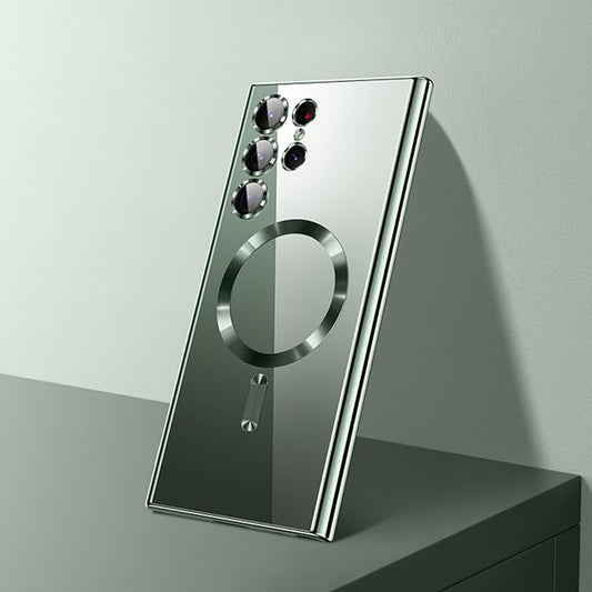 MagSafe Case for Samsung Galaxy S26 Ultra, Techsuit, Luxury Crystal, Pink