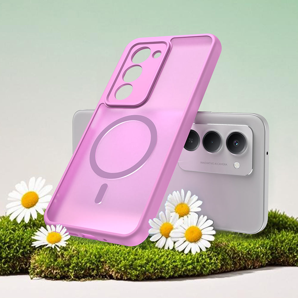 MagSafe Case for Xiaomi Redmi 15 5G / 15 4G, Techsuit, HaloFrost II, Pink