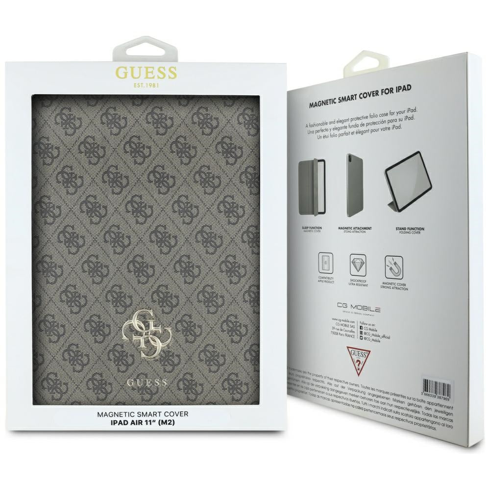 Case for Apple iPad Air 11 (2026) / iPad Air 11 (2025) / Air 11 (2024), Guess, 4G Big Logo, Brown