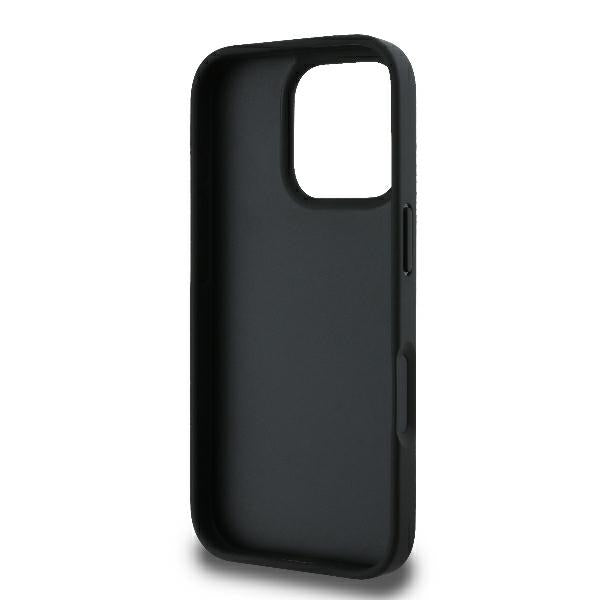 Case for Apple iPhone 16 Pro, Karl Lagerfeld, Monogram Karl & Choupette's Heads, Black