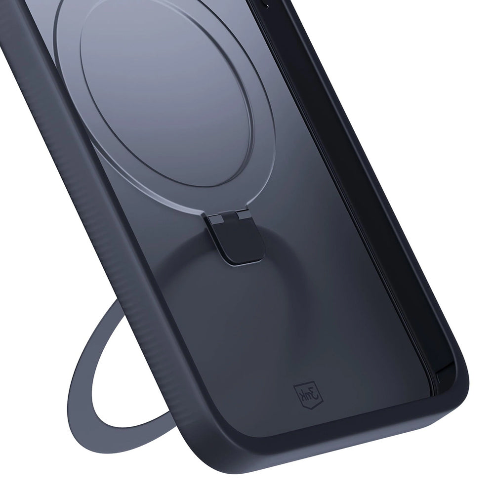 Case for Apple iPhone 17, 3MK, Smoke MagStand, Black