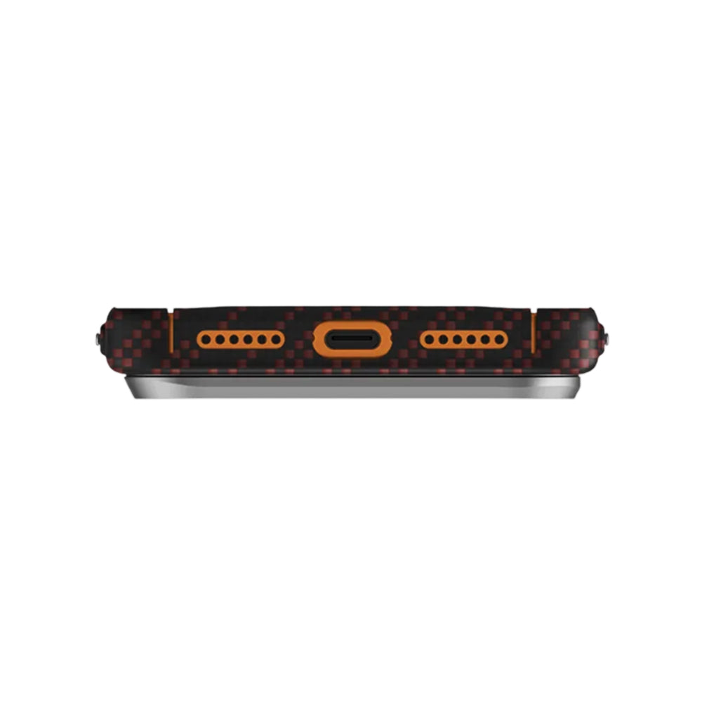 MagSafe Case for Apple iPhone 17 Pro Max, UNIQ, Keva MagClick, Black Red