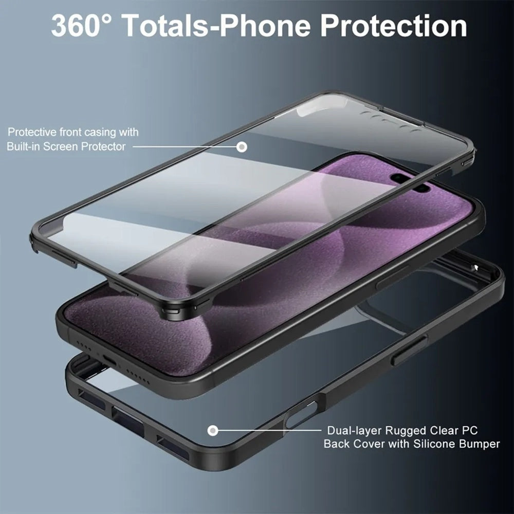 Case for Apple iPhone 17 Pro, Techsuit, ColorVerse 360, Purple