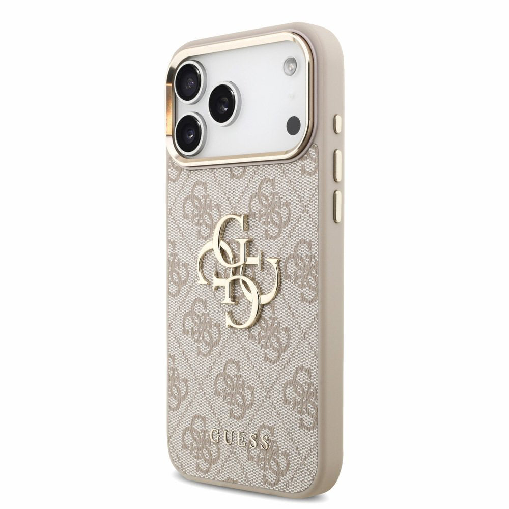Case for Apple iPhone 18 Pro Max / 17 Pro Max, Guess, 4G Classic Logo with Strap, Pink Gold