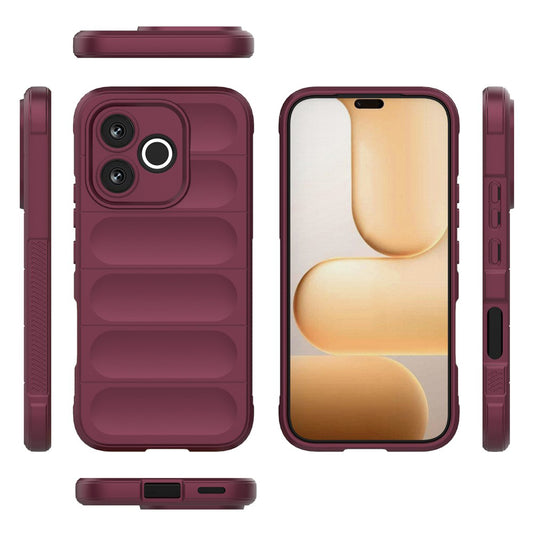Case for Honor 600 Lite, Techsuit, Magic Shield, Burgundy