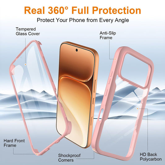 Case for Honor 600 Pro / 600, Techsuit, ColorVerse 360, Pink