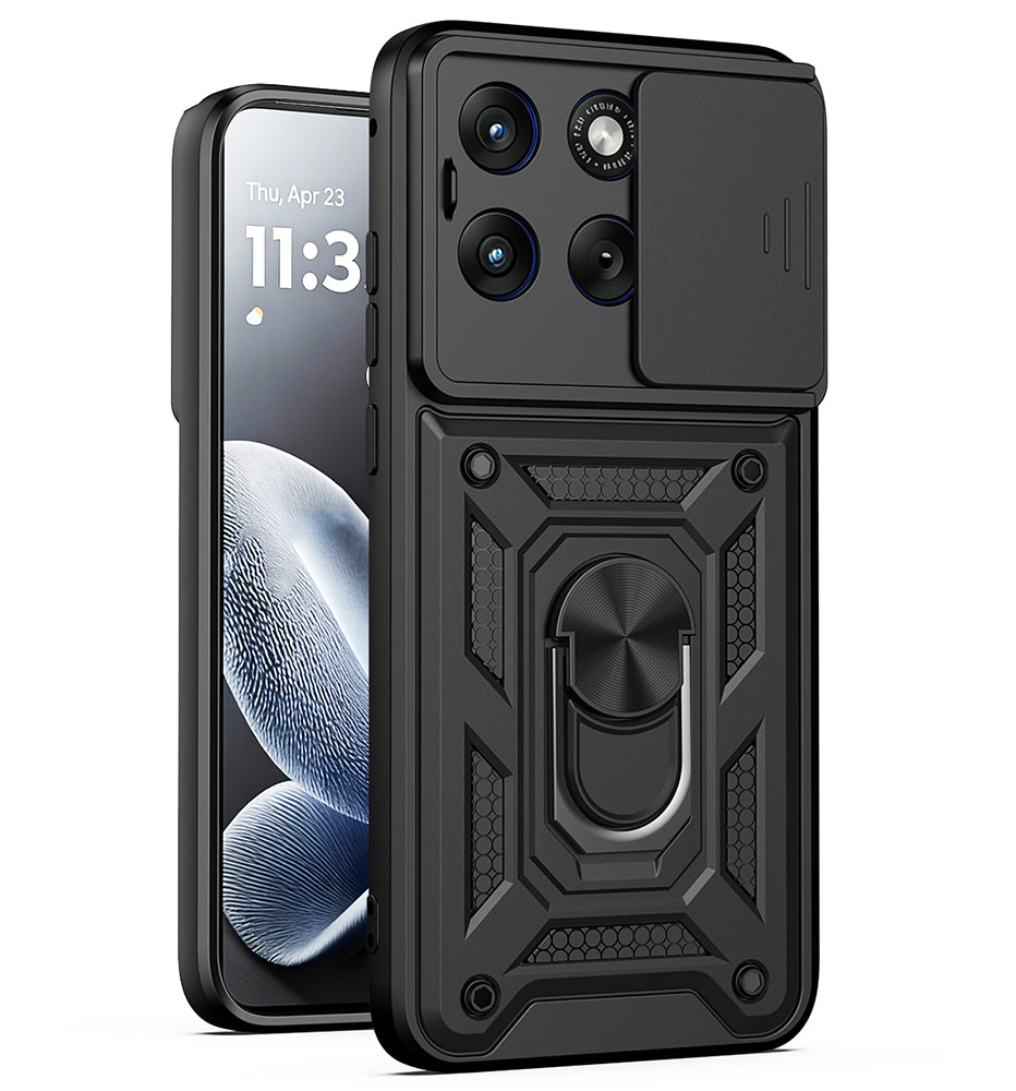 Case for Motorola Edge 70 Fusion, Techsuit, CamShield, Black