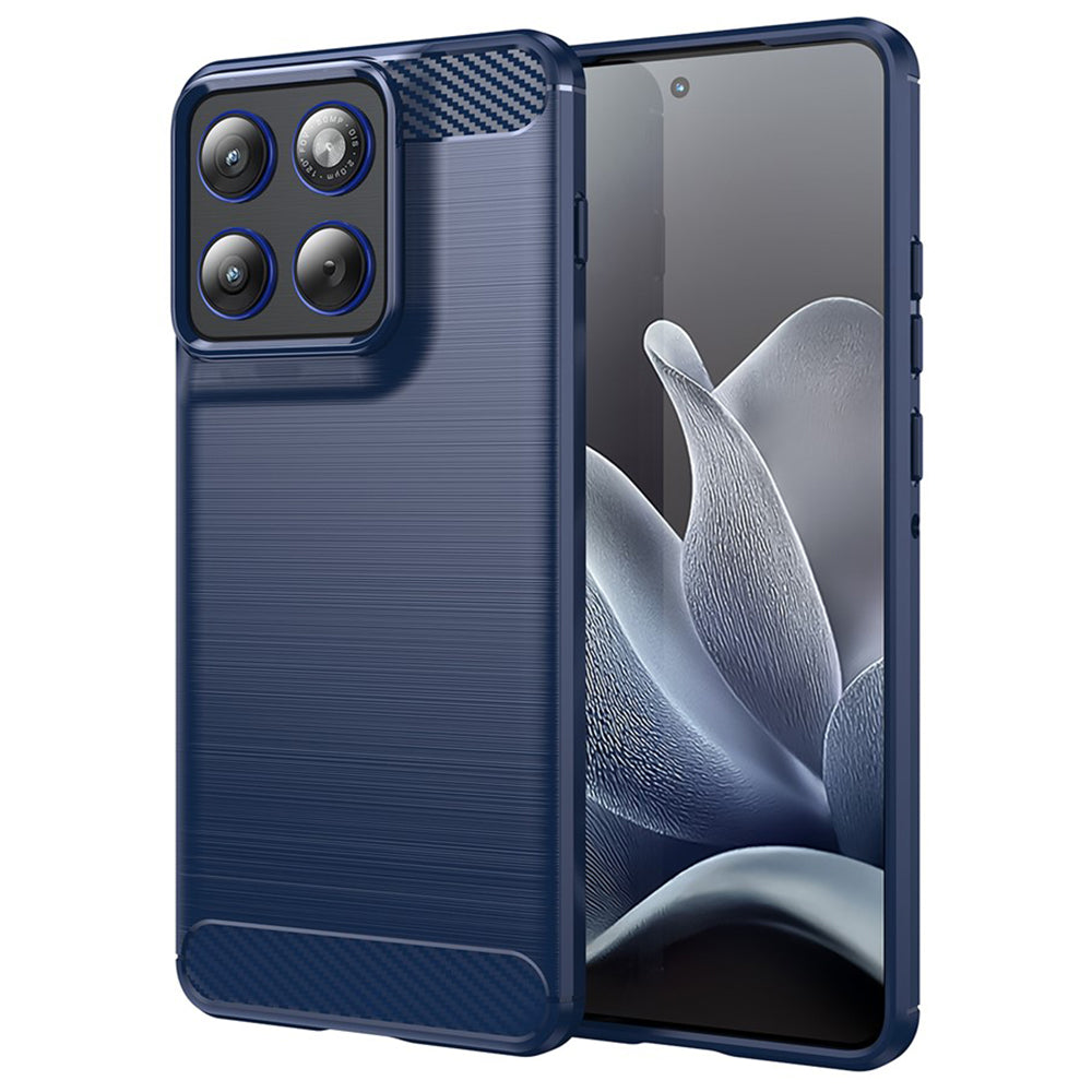 Case for Motorola Edge 70, Techsuit, Carbon, Blue