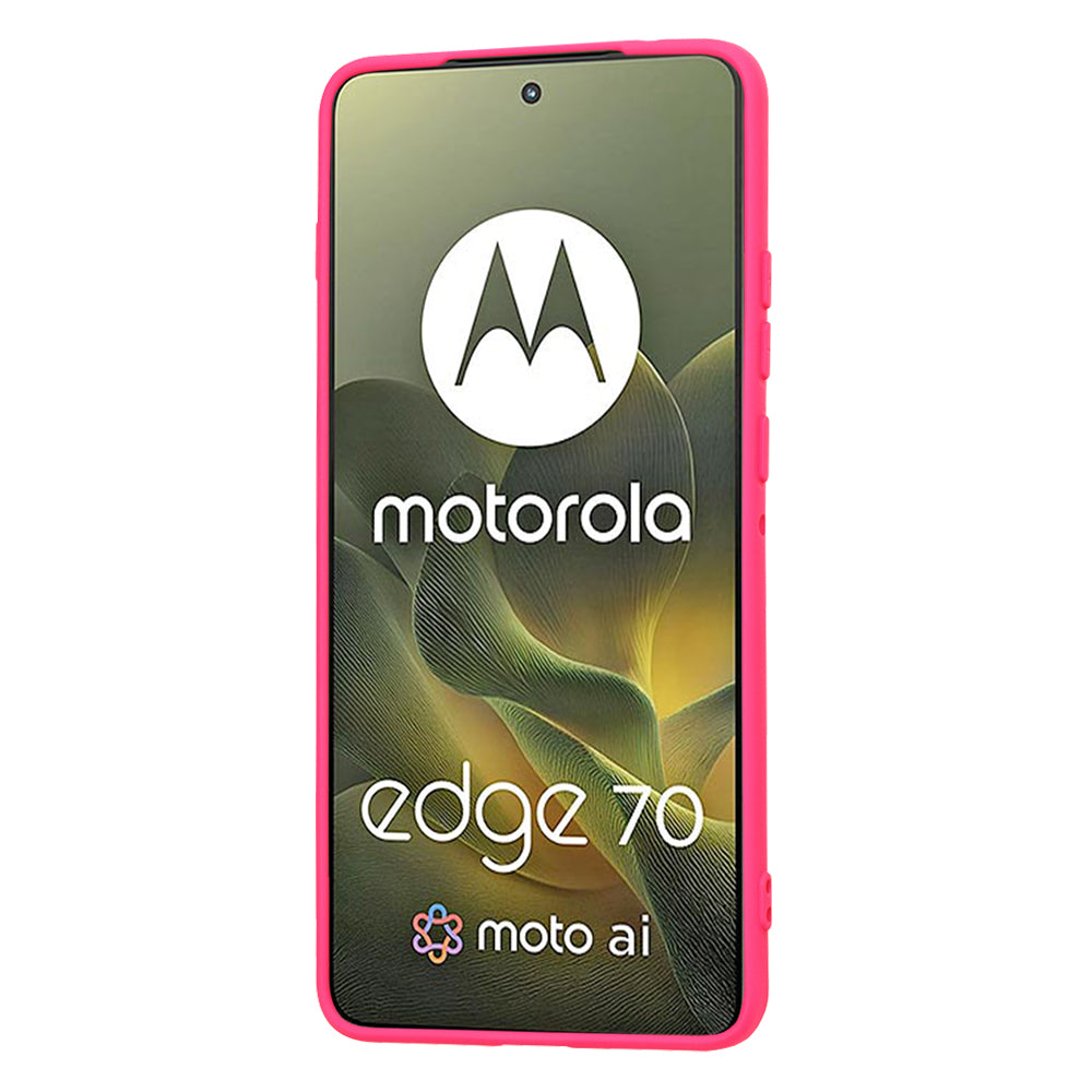 Case for Motorola Edge 70, Techsuit, SoftFlex, Dark Pink