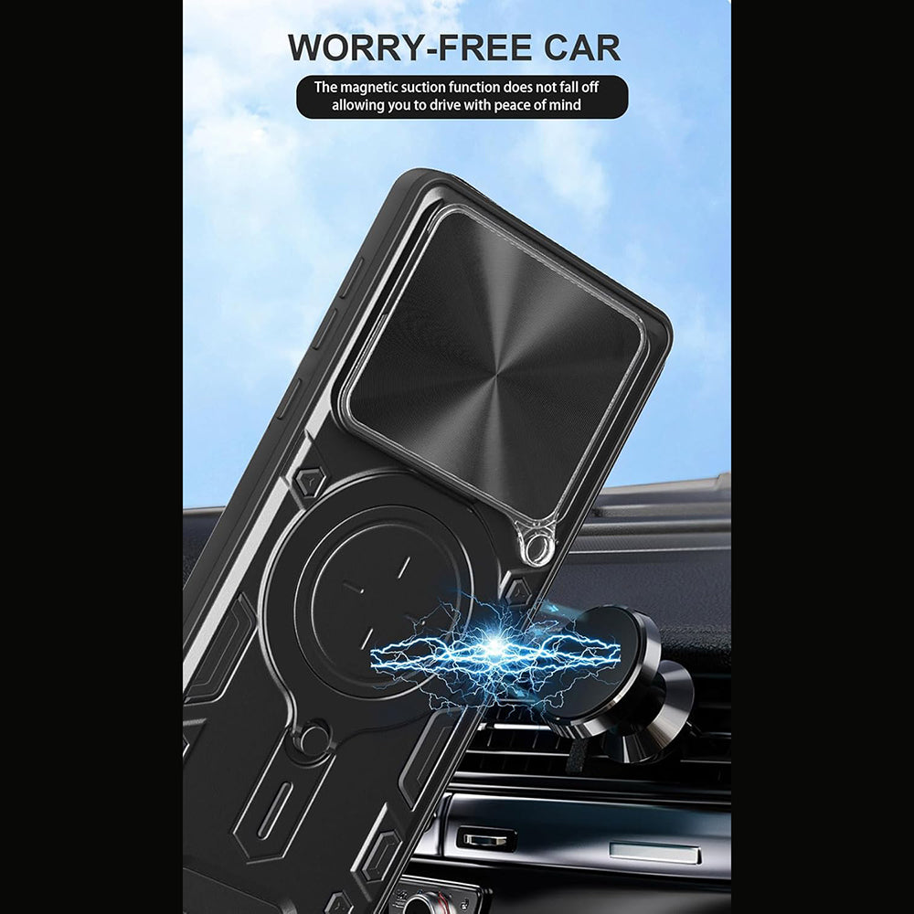 Case for Motorola Moto G67 Power / G57 Power, Techsuit, CamGuard Pro, Black