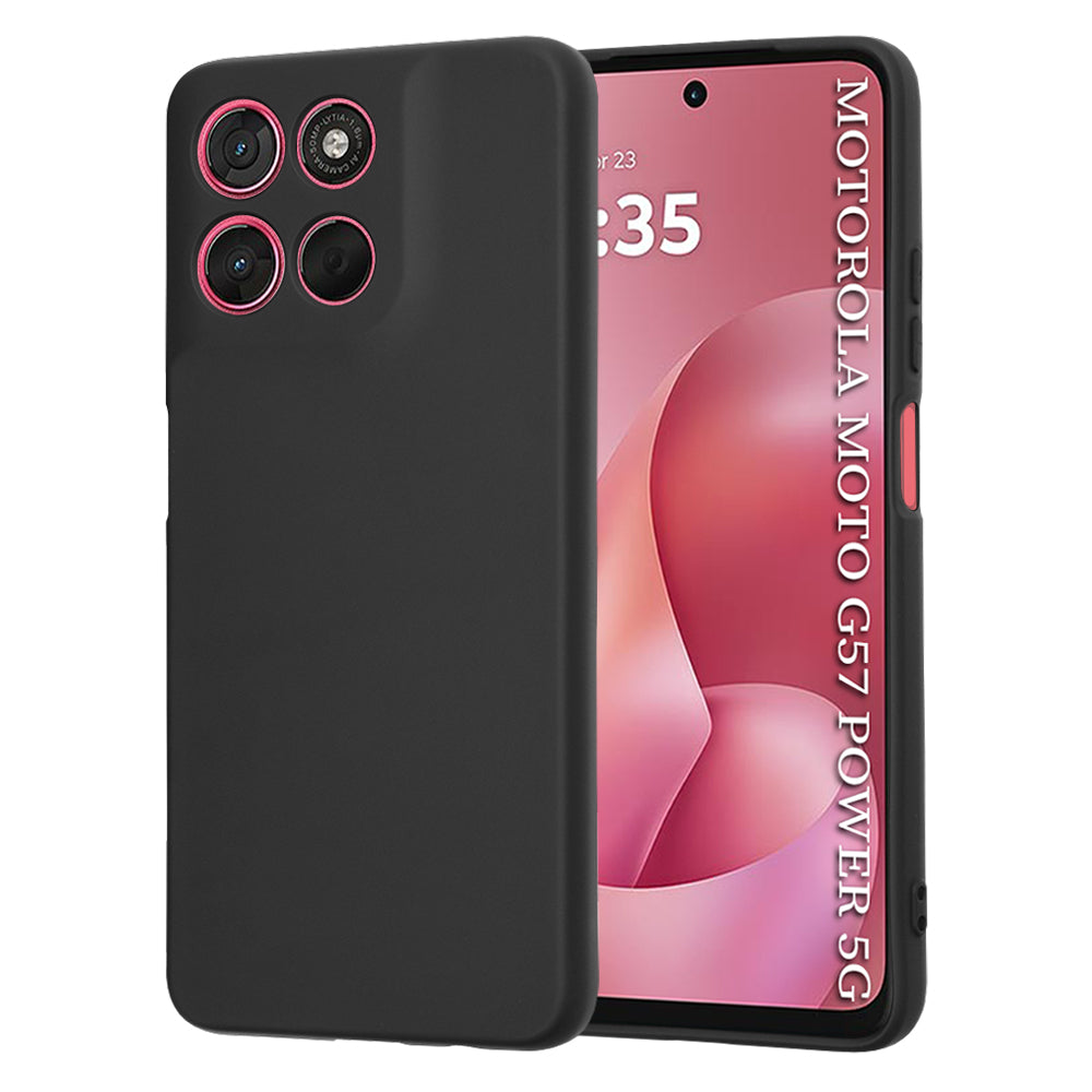 Case for Motorola Moto G67 Power / G57 Power, Techsuit, SoftFlex, Black