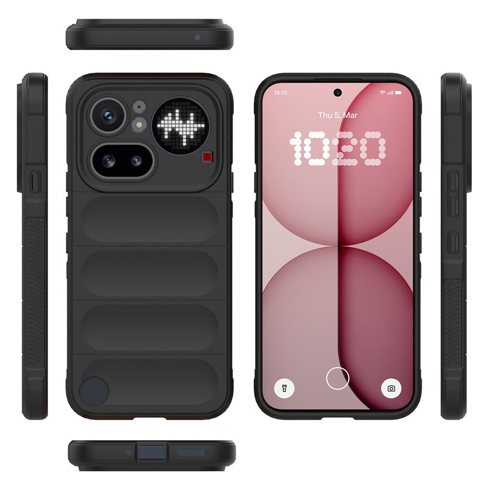 Case for Nothing Phone (4a) Pro, Techsuit, Magic Shield, Black