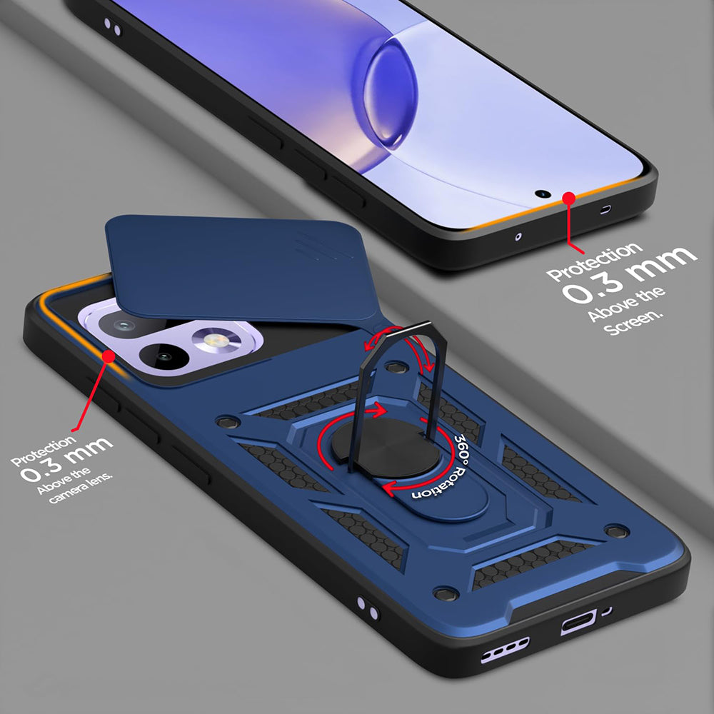 Case for Realme 16 Pro, Techsuit, CamShield, Blue