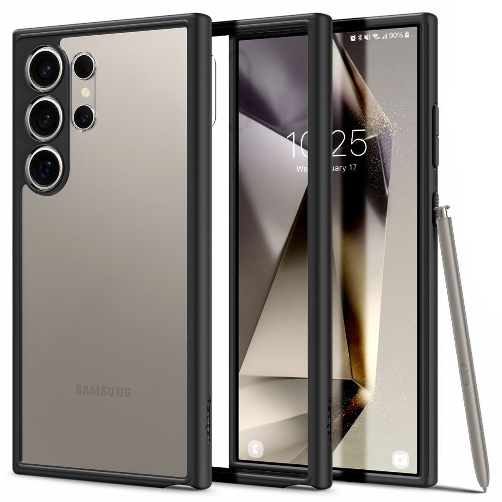 Case for Samsung Galaxy S24 Ultra S928, Spigen, Ultra Hybrid, Matte Black ACS07295