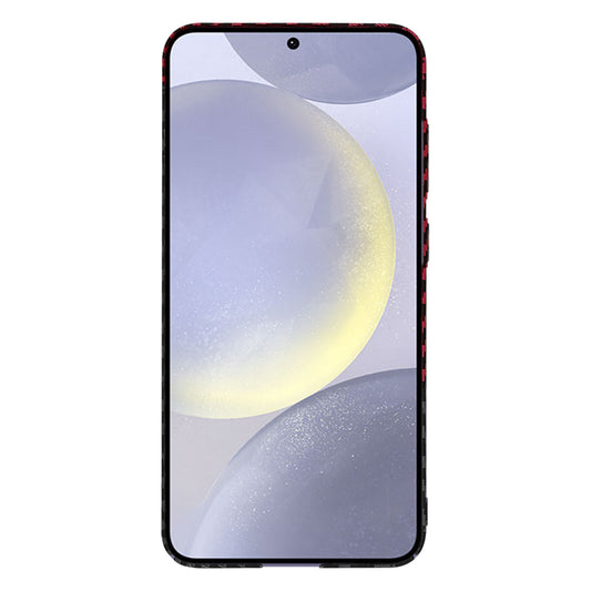 Case for Samsung Galaxy S24+ S926, Techsuit, Carbonite FiberShell, Black Red