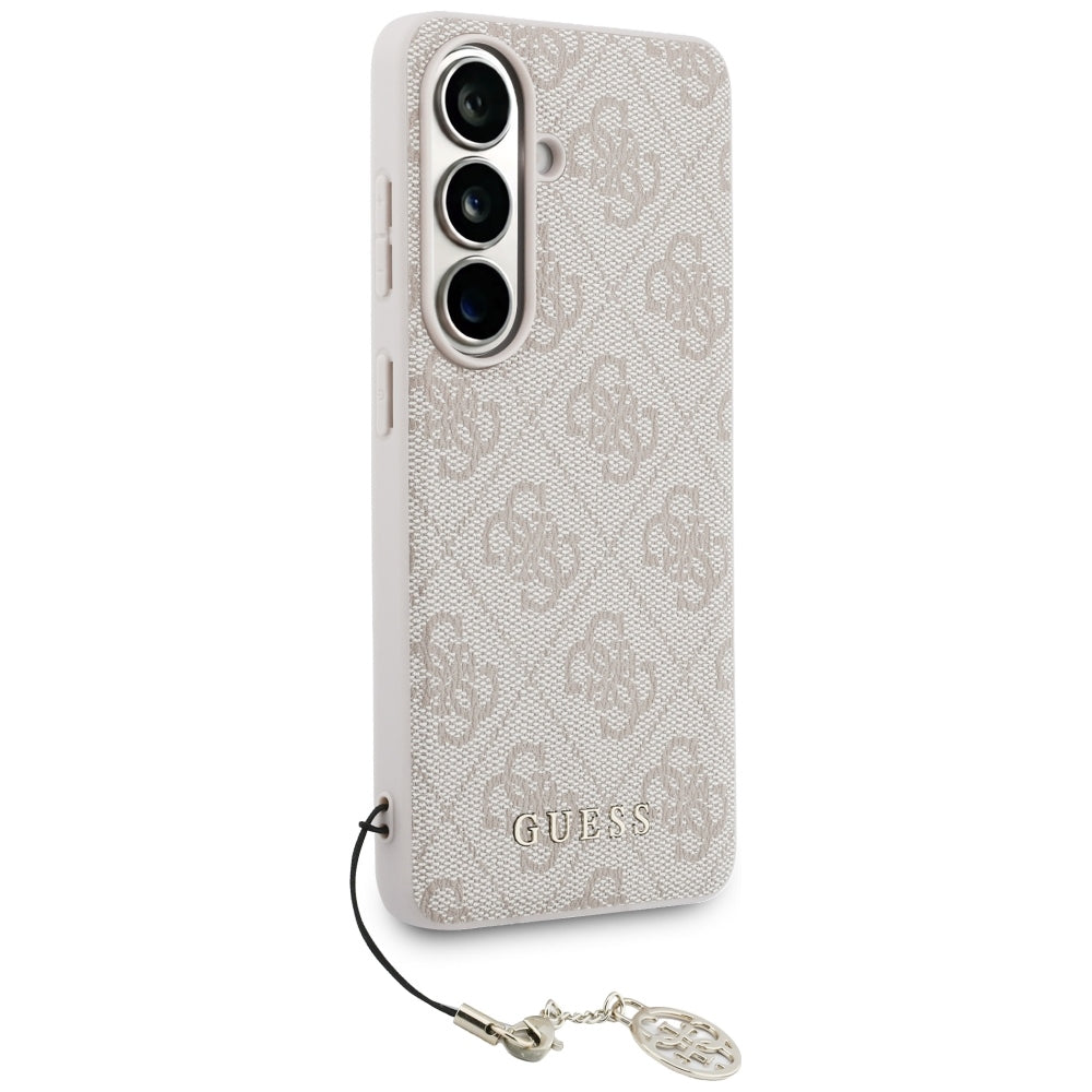 Case for Samsung Galaxy S26 S942, Guess, 4G Classic Logo Charm, Pink